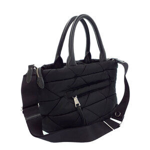 Prada Bag bag black Tote logo triangle quilted Padded ReNylon